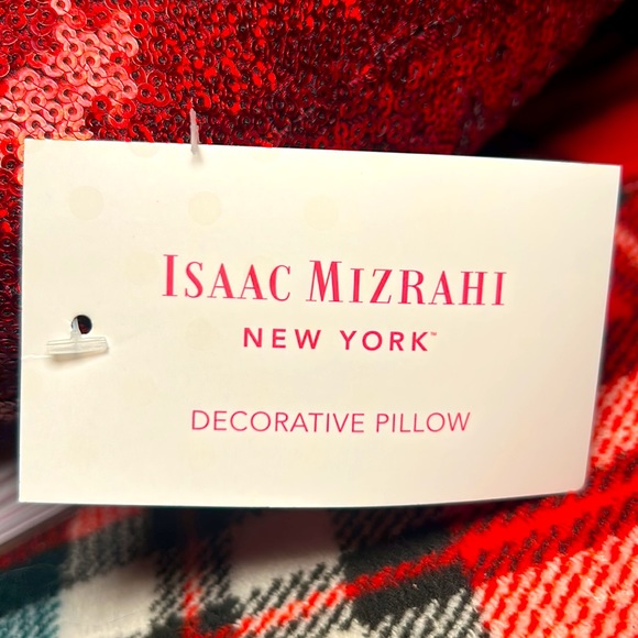 Lips 👄 pillow covered on both sides with RED sequins! By Isaac Mizrahi New York - Picture 5 of 5